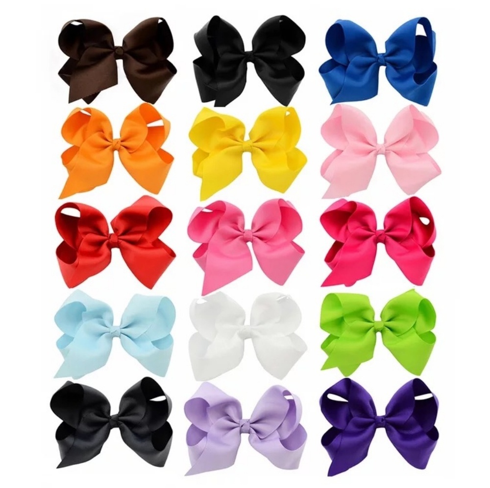 15 New 6 Inch Hair Bows